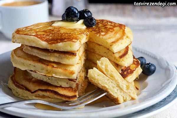 طرز تهیه پنکیک وگان بدون تخم مرغ برای گیاه خواران
