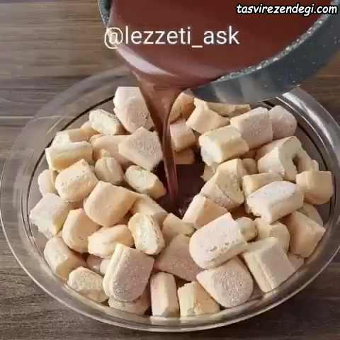 کیک موزاییک لیدی فینگر