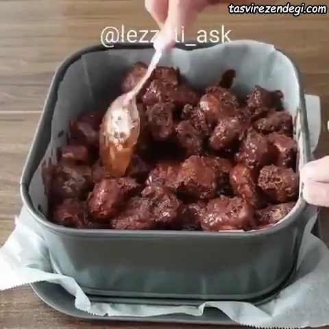کیک موزاییک لیدی فینگر