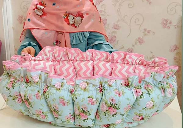 آموزش دوخت تشک گارد دار بیضی