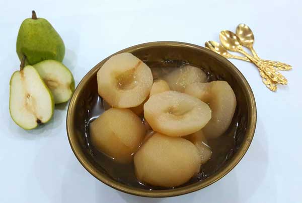 کمپوت گلابی خانگی