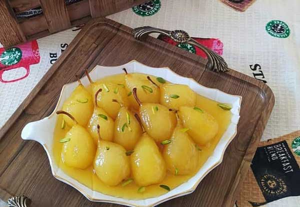 طرز تهیه کمپوت گلابی