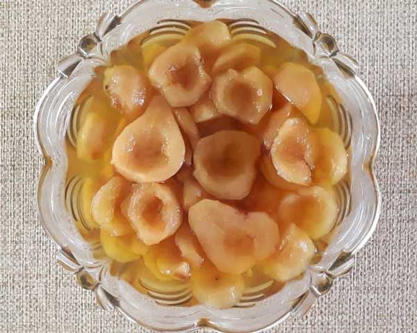 کمپوت گلابی خانگی