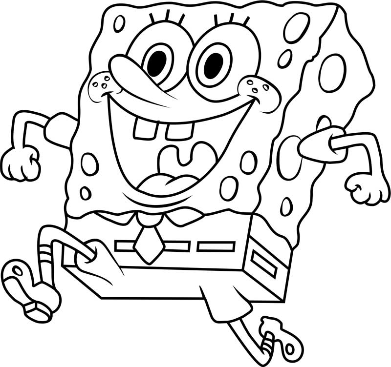 رنگ آمیزی نقاشی باب اسفنجی 