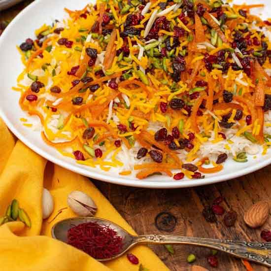 مرصع پلو، دومین غذا بر سر میز پذیرایی