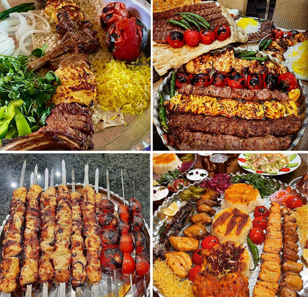 لیست غذاهای ایرانی کباب