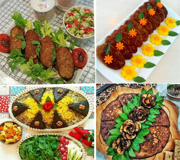 لیست غذاهای ایرانی کوکو کتلت