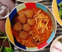 طرز تهیه خورشت قیمه با گوشت چرخ کرده قلقلی [خورش قیمه سریع و فوری]