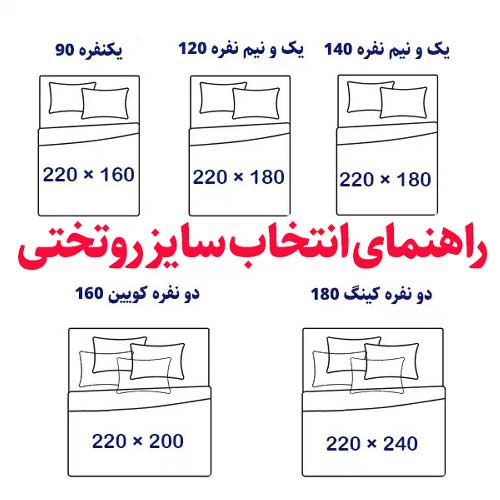 راهنمای انتخاب سایز روتختی