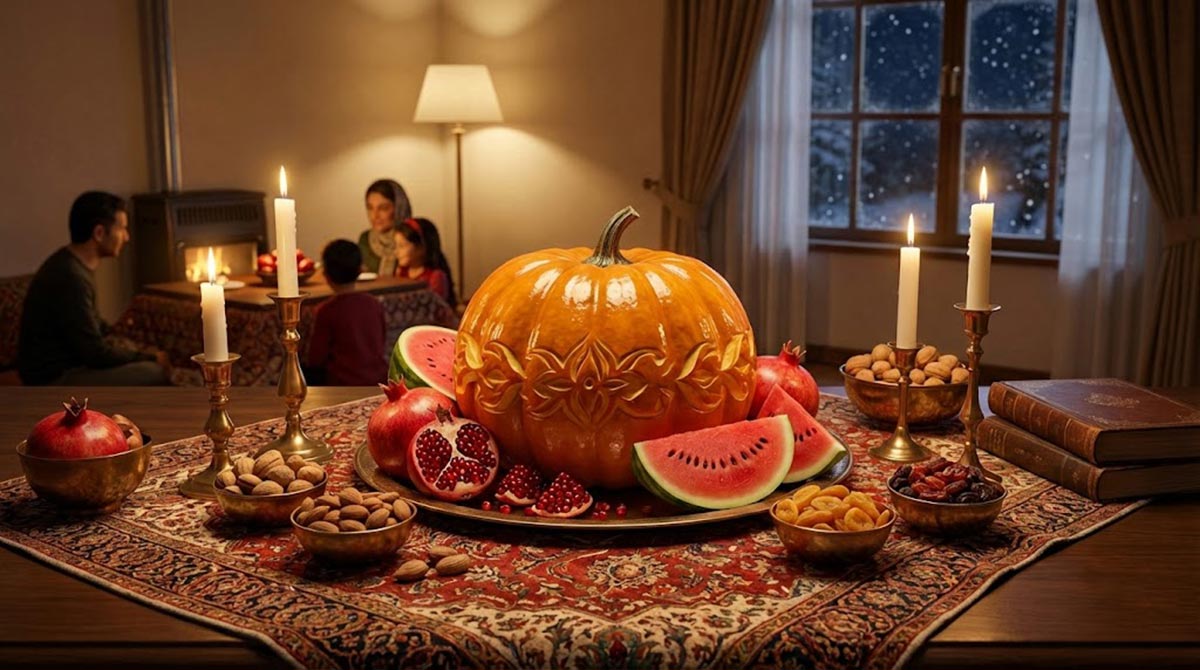 کدو حلوایی شب یلدا