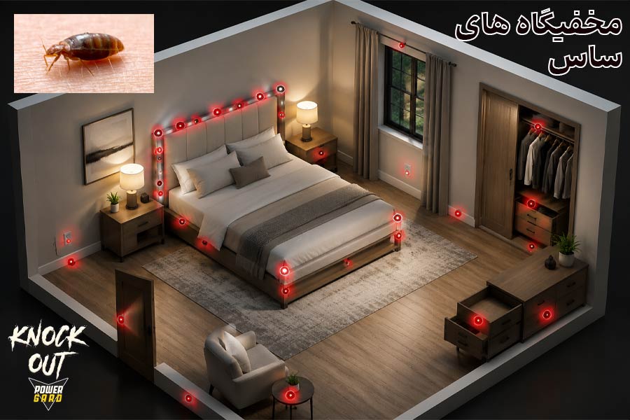 مخفیگاه های ساس در خانه - ساس در کجای خانه پنهان می شود؟