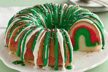 طرز تهیه کیک چند رنگ