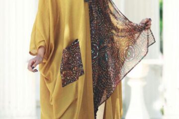 عکس مدل مانتو عبایی جدید و شیک مینیاتور