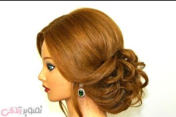 مدل شینیون موی جمع / آرایش مو / شینیون عروس