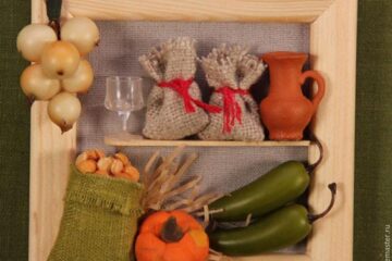 آموزش ساخت تابلو مینیاتوری آشپزخانه روستایی برای تزیین آشپزخانه