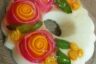 طرز تهیه ژله ویترینی با ژله رولی دو رنگ دسری مجلسی و خوشمزه