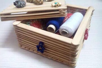 آموزش ساخت جعبه با چوب بستنی به صورت تصویری و گام به گام