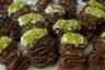 طرز تهیه قرابیه شکلاتی  موجی شکل خوشمزه و مجلسی