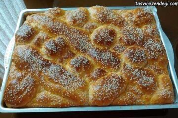 طرز تهیه نان رمضان تبریز خوشمزه و مجلسی