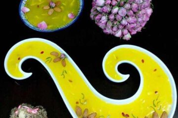 طرز تهیه ماقوت زعفرانی شیرینی سنتی یزد