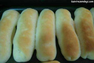 طرز تهیه نان باگت خانگی نان ساندویچ فرانسوی خوشمزه