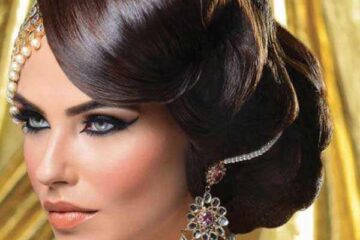 جدیدترین مدل آرایش صورت و مدل موی هندی زیبا و مجلسی
