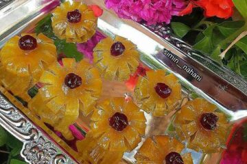 طرز تهیه مربای لیمو ترش به شکل گلهای زیبا