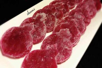 طرز تهیه راحت الحلقوم انار (شیرینی شب یلدا)
