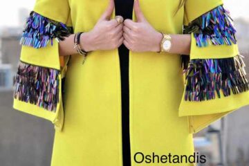عکس مدل مانتو مجلسی زمستانی جدید و شیک ۲۰۱۸ مزون OsheTandis