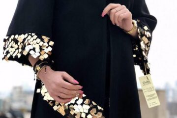 مانتو مشکی مجلسی زمستانی زیبا و شیک OsheTandis سال ۲۰۱۸