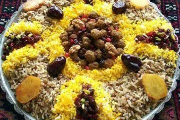 طرز تهیه عدس پلو مجلسی با گوشت و مرغ «مخصوص و خوشمزه»