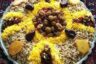 تزیین عدس پلو مجلسی