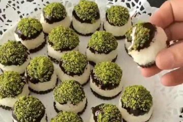 توپک برفی شکلاتی شیرینی خوشمزه و مجلسی برای عید نوروز