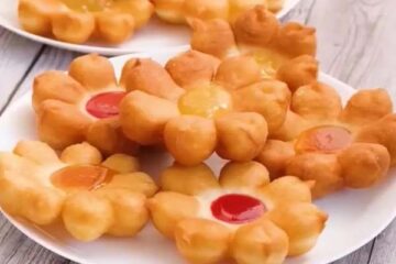 نان گل پفکی خوشمزه مناسب صبحانه، عصرانه و میان وعده