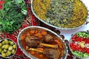 چلو گوشت غذای اصلی روز مهمانی