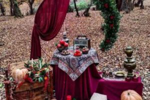 دکور یلدا، هفت سین و کریسمس