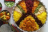 طرز تهیه مرصع پلو مجلسی با مرغ ریش ریش برای ۴ نفر