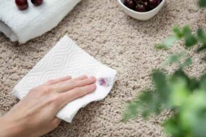 remove cherry stain from carpet