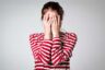 embarrassed woman
