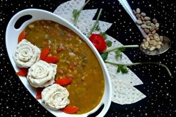 طرز تهیه آش اماج یا آش بی بی غذای محلی نیشابور