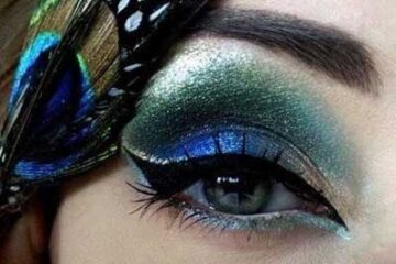 تصاویر آرایش چشم طاووسی