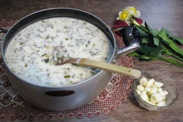 طرز تهیه آش دوغ اردبیل (اصل)