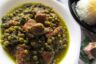 طرز تهیه خورش نخود سبز و شوید