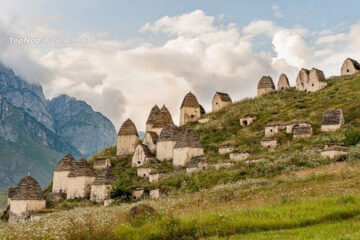 شهر مردگان در جمهوری اوستیای شمالی، در روسیه