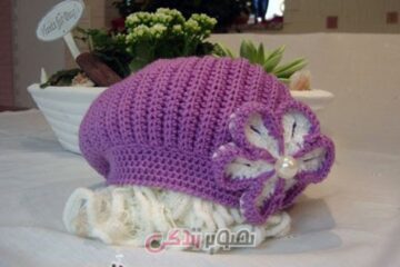 مدل کلاه دستباف دخترانه